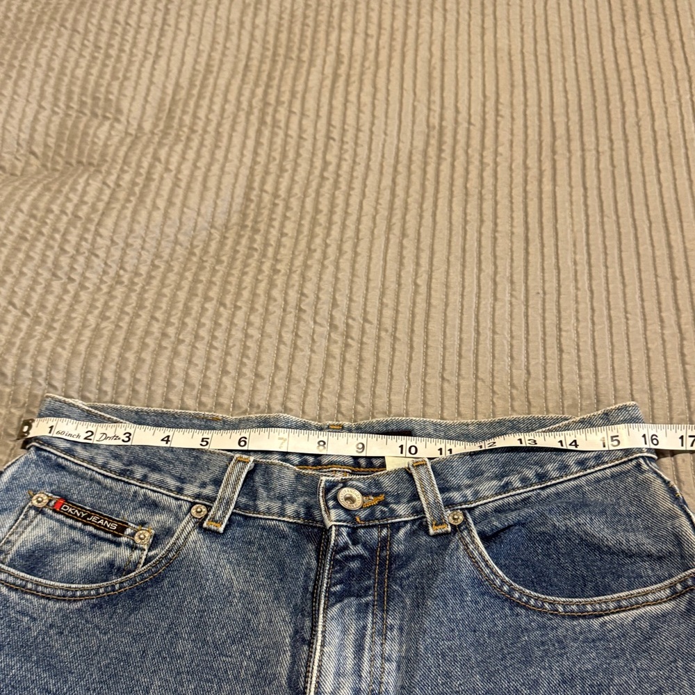 DKNY  vintage .Light Blue Denim Jeans 90s - Picture 9 of 12